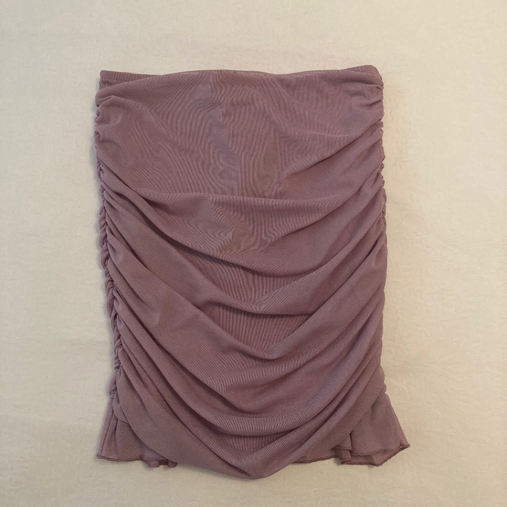 Forever 21 lilac mesh mini skirt